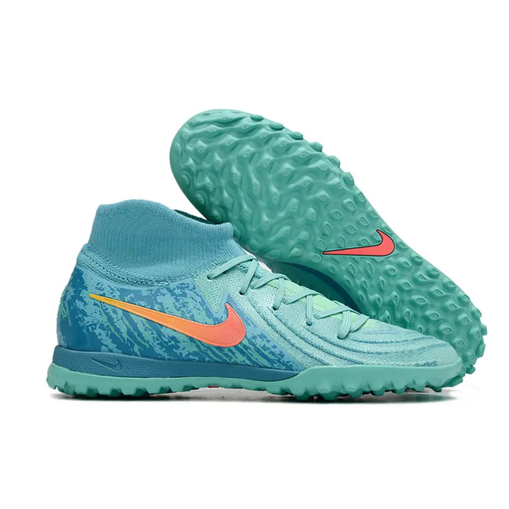 Chuteira Society Nike Infantil | Azul e Verde Elite TF