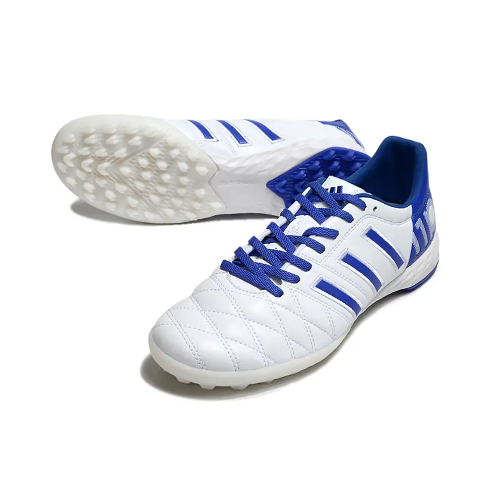 Chuteira Society Adidas AdiPure 11 Pro TF | Branca e Azul