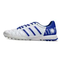 Chuteira Society Adidas AdiPure 11 Pro TF | Branca e Azul - imagem 1