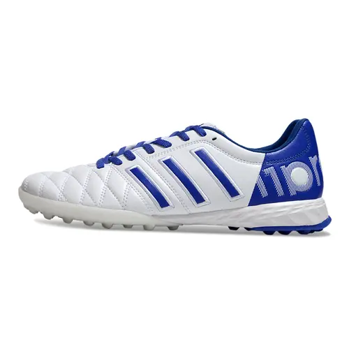 Chuteira Society Adidas AdiPure 11 Pro TF Branca e Azul