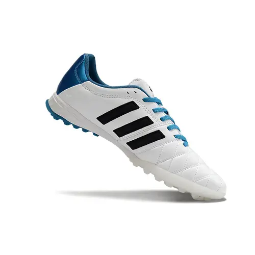 Chuteira Society Adidas AdiPure 11 Pro TF Branca e Azul "Toni Kroos"