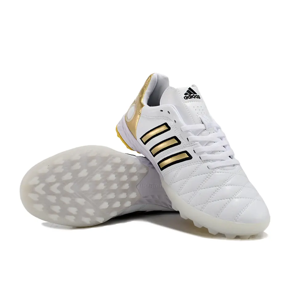 Chuteira Society Adidas AdiPure 11 Pro TF | Branca e Dourada