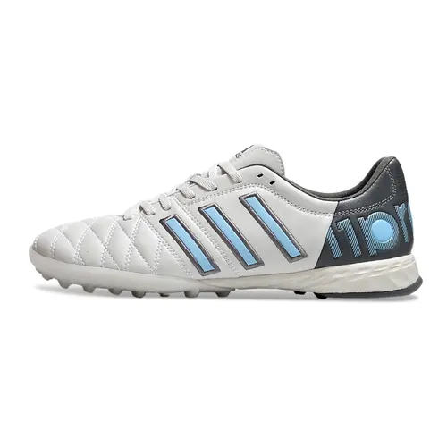 Chuteira Society Adidas AdiPure 11 Pro TF Branca, Cinza e Azul
