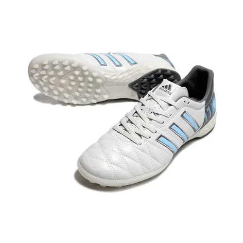 Chuteira Society Adidas AdiPure 11 Pro TF Branca, Cinza e Azul