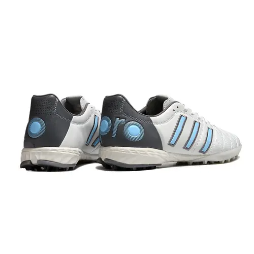 Chuteira Society Adidas AdiPure 11 Pro TF Branca, Cinza e Azul