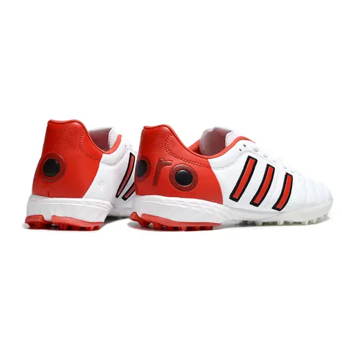 Chuteira Society Adidas AdiPure 11 Pro TF Branco e Vermelho