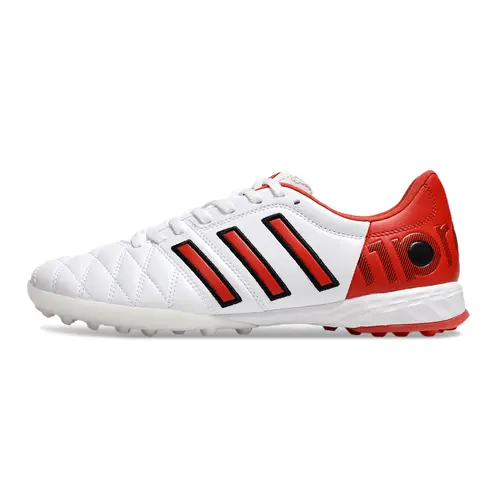 Chuteira Society Adidas AdiPure 11 Pro TF Branco e Vermelho