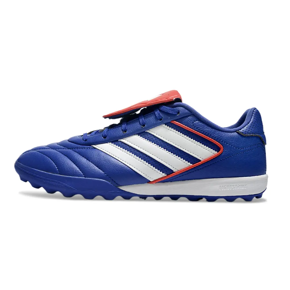 Chuteira Society Adidas Copa Gloro TF | Azul, Branco e Vermelho