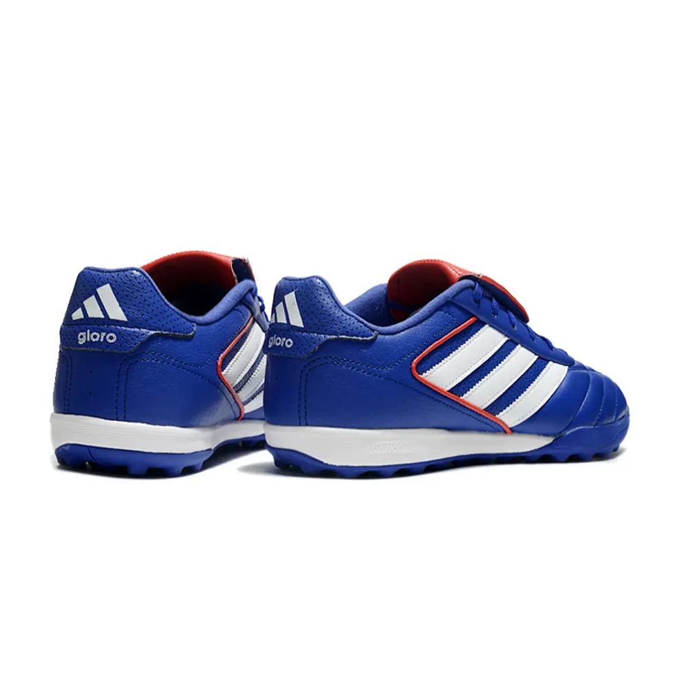Chuteira Society Adidas Copa Gloro TF | Azul, Branco e Vermelho