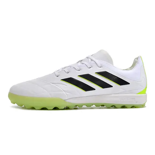 Chuteira Society Adidas Copa Pure.1 TF Branca e Verde 