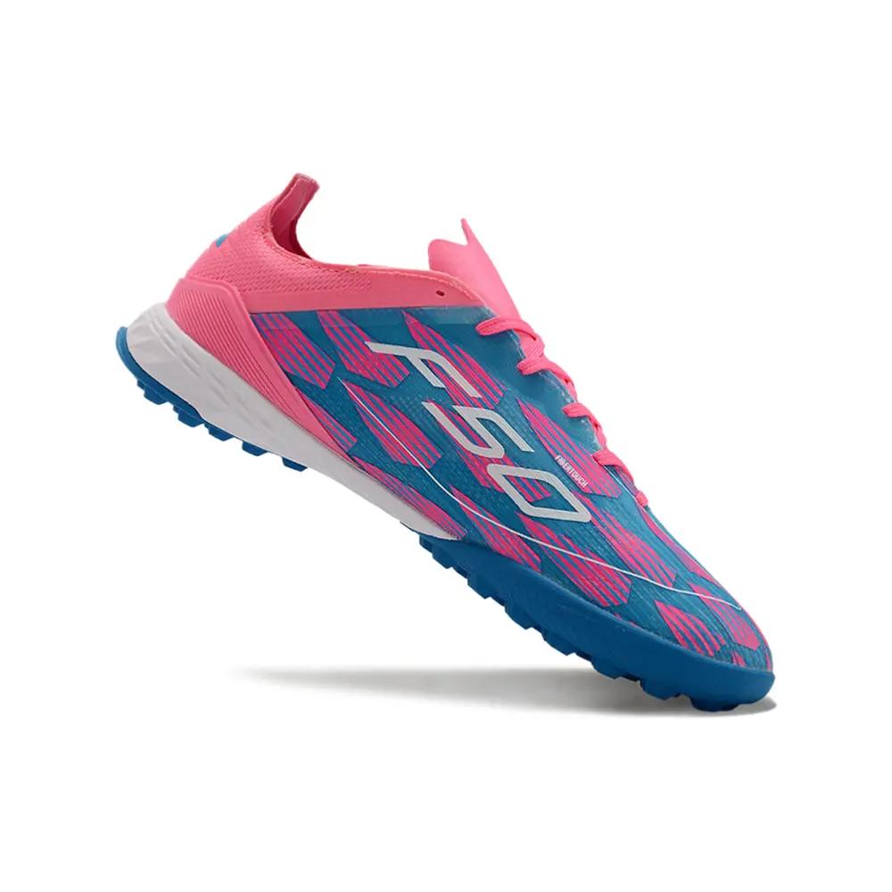 Chuteira Society Adidas F50 Azul e Rosa | Velocidade e Controle