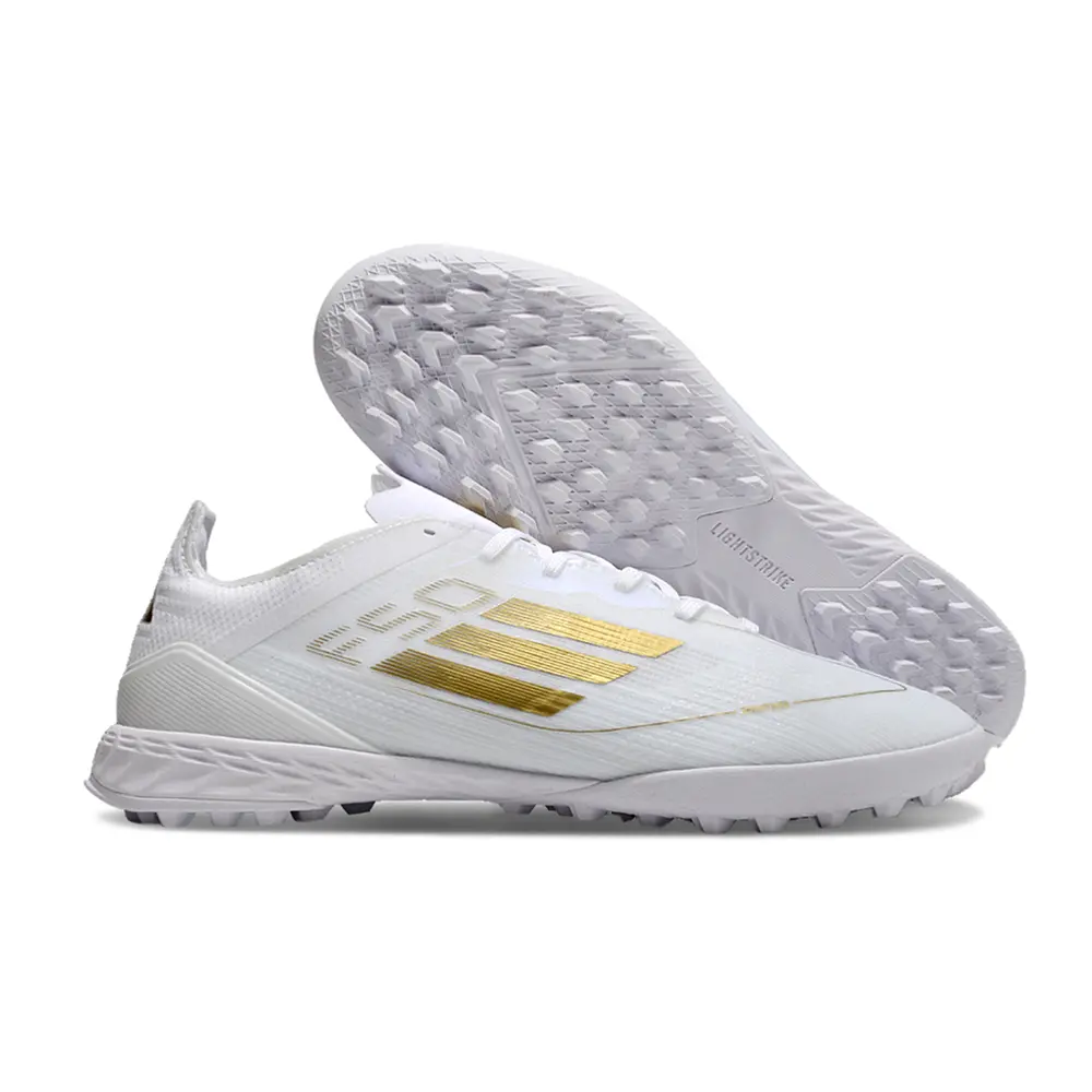 Chuteira Society Adidas F50 TF | Dourado Brilhante - Perf. Total