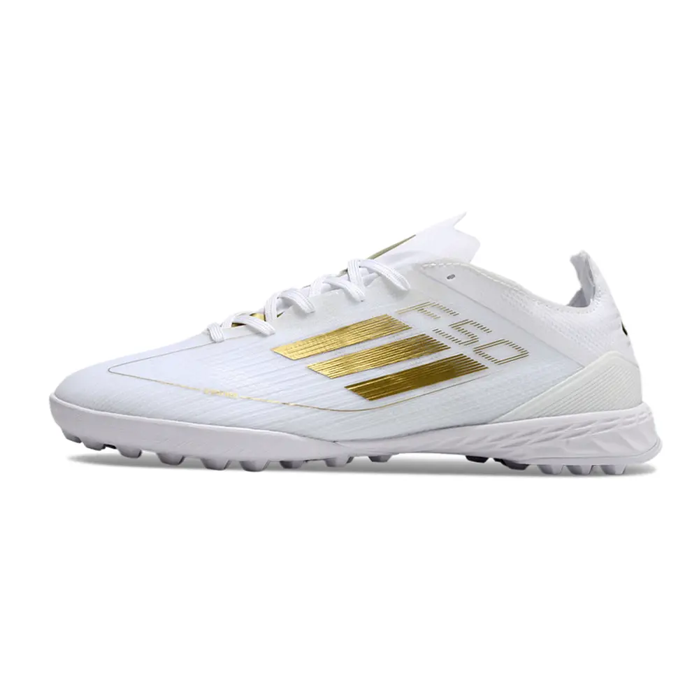 Chuteira Society Adidas F50 TF | Dourado Brilhante - Perf. Total
