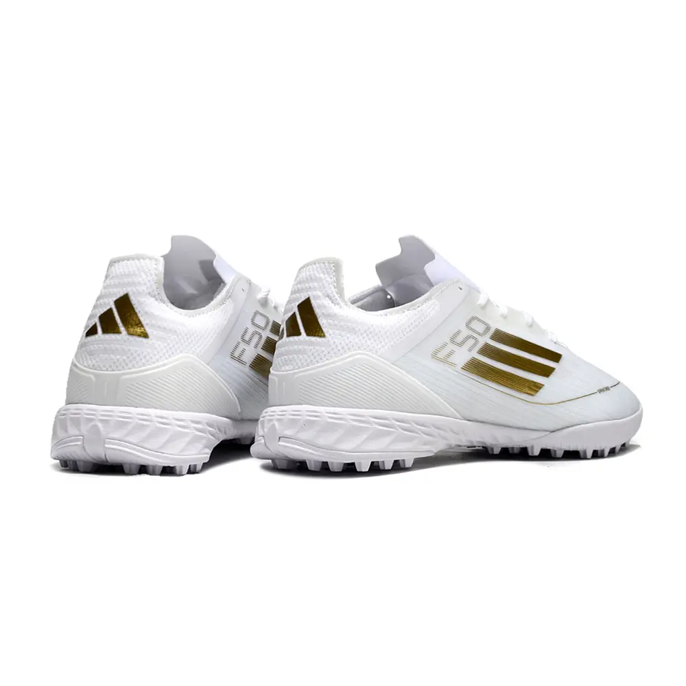 Chuteira Society Adidas F50 TF | Dourado Brilhante - Perf. Total