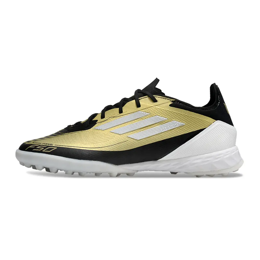 Chuteira Society Adidas F50 TF Dourada | Performance e Estilo
