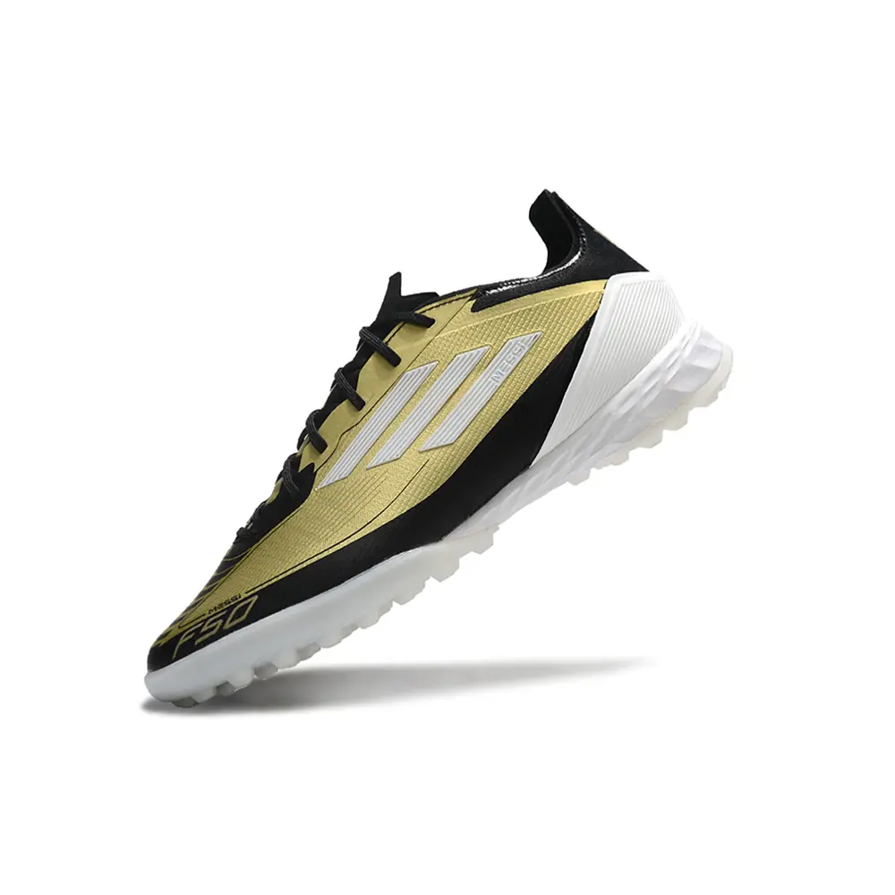 Chuteira Society Adidas F50 TF Dourada | Performance e Estilo