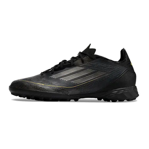 Chuteira Society Adidas F50 TF Preta e Dourada 