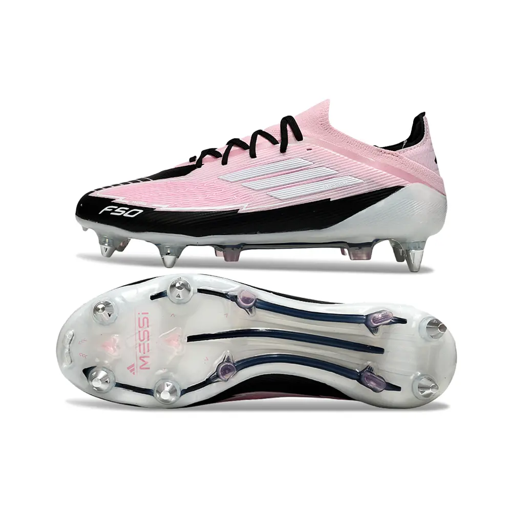 Chuteira Campo Adidas F50 | Ponta de Alumínio Rosa e Preto