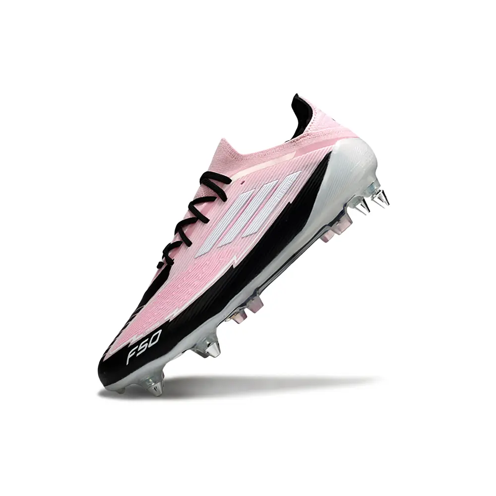 Chuteira Campo Adidas F50 | Ponta de Alumínio Rosa e Preto