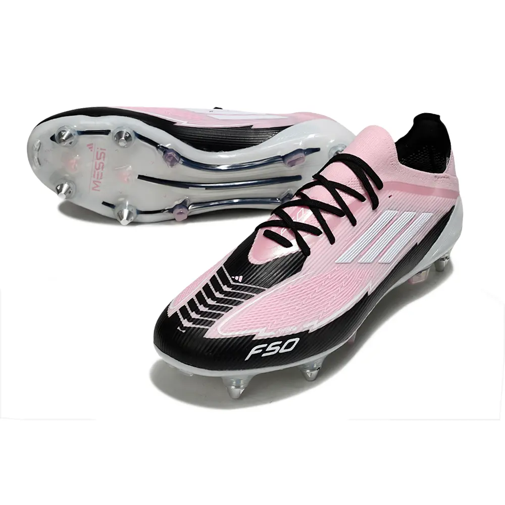 Chuteira Campo Adidas F50 | Ponta de Alumínio Rosa e Preto