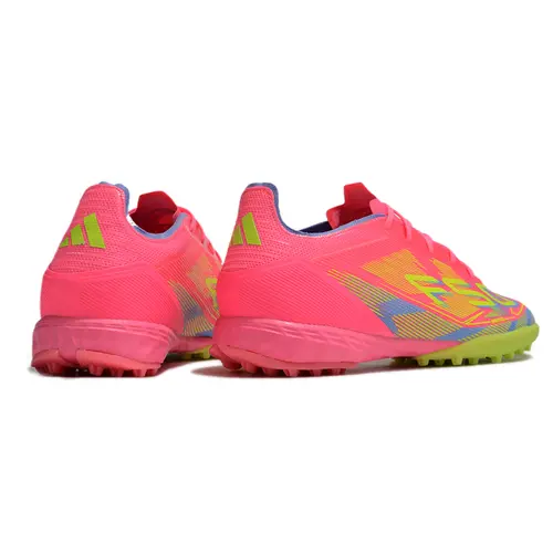Chuteira Society Adidas F50 TF Rosa, Verde e Azul