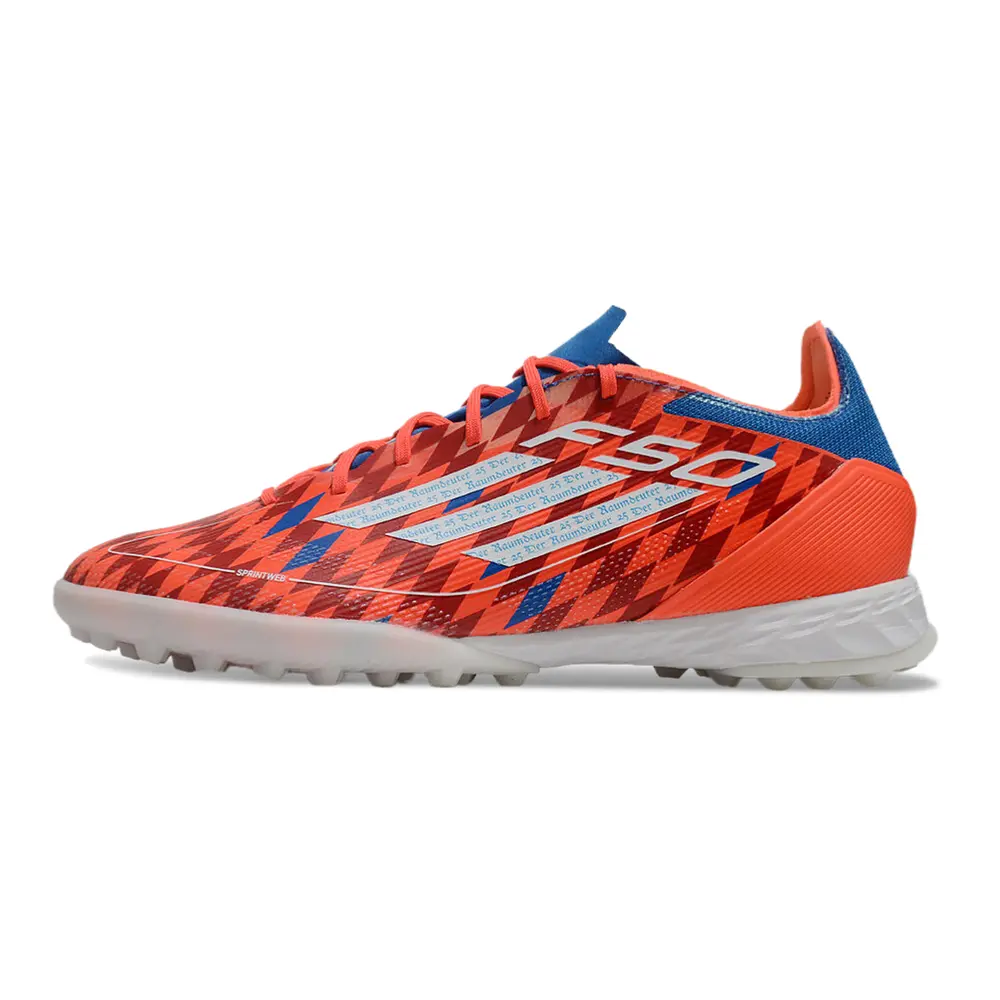 Chuteira Society Adidas F50 TF Vermelha e Azul