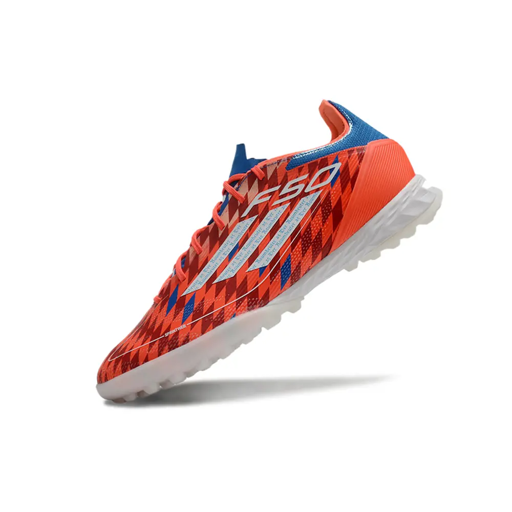 Chuteira Society Adidas F50 TF Vermelha e Azul