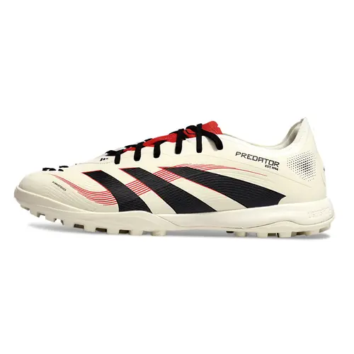 Chuteira Society Adidas Predator Elite TF Bege, Vermelha e Preta