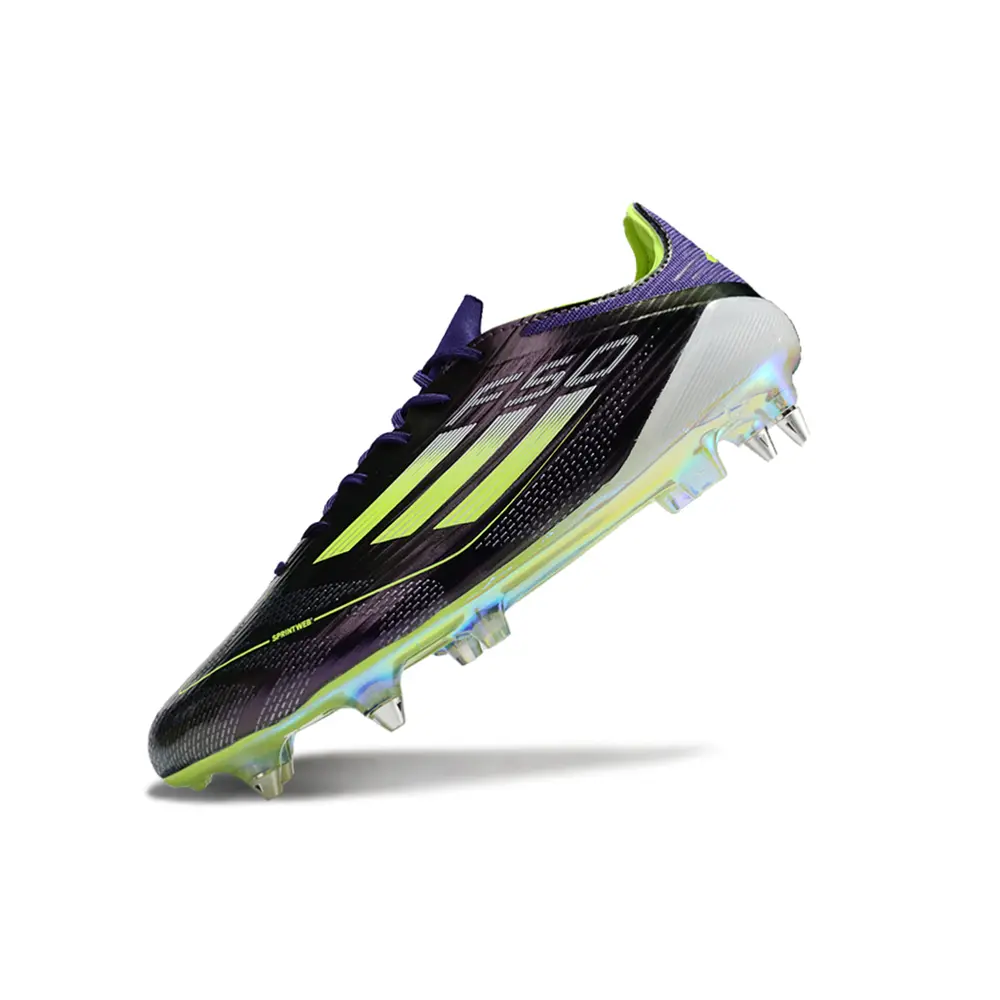 Chuteira Campo Adidas F50 | Alumínio Roxa Verde