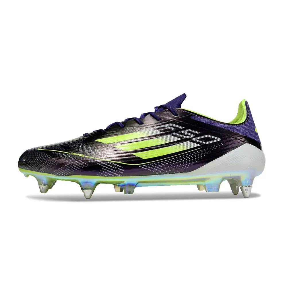 Chuteira Campo Adidas F50 | Alumínio Roxa Verde