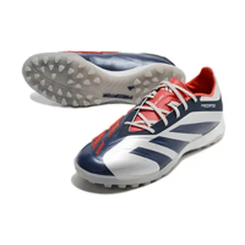 Chuteira Society Adidas Predator Elite TF Prata e Azul 