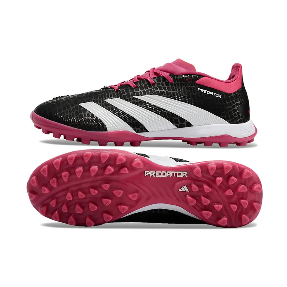 Chuteira Society Adidas Predator Elite TF | Preta e Rosa
