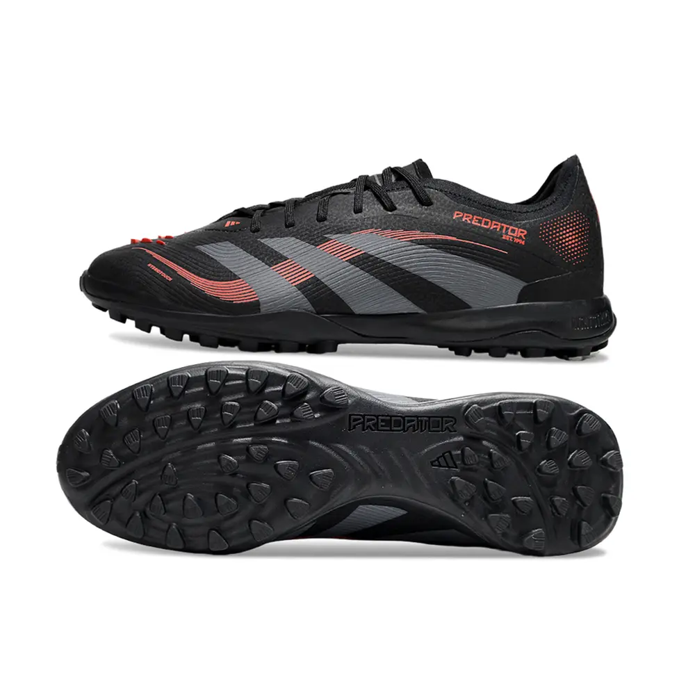 Chuteira Society Adidas Predator Elite TF Preta Vermelha | Conforto