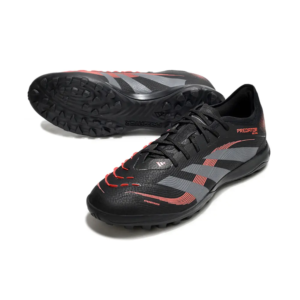 Chuteira Society Adidas Predator Elite TF Preta Vermelha | Conforto