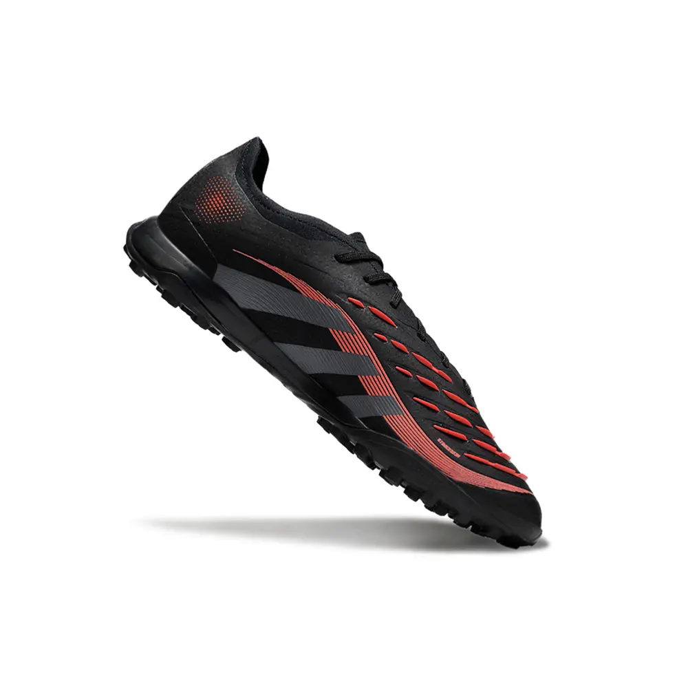 Chuteira Society Adidas Predator Elite TF Preta Vermelha | Conforto