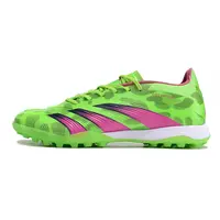 Chuteira Society Adidas Predator Elite TF Verde e Rosa - imagem 1