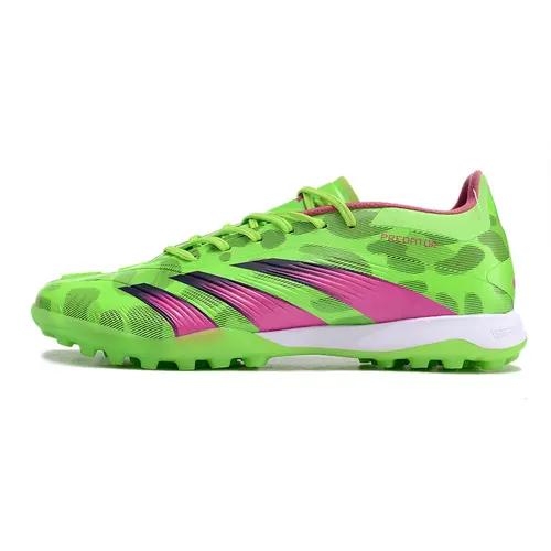 Chuteira Society Adidas Predator Elite TF Verde e Rosa