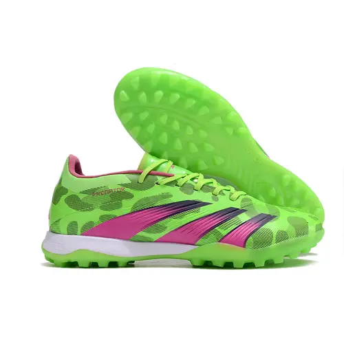 Chuteira Society Adidas Predator Elite TF Verde e Rosa