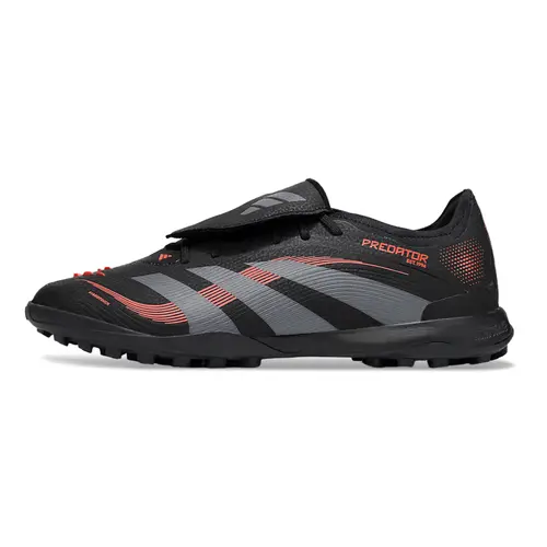 Chuteira Society Adidas Predator League Elite TF Preto e Vermelho 