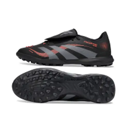 Chuteira Society Adidas Predator League Elite TF Preto e Vermelho 