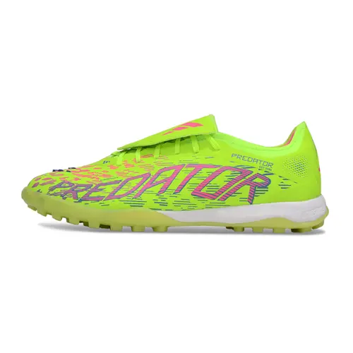 Chuteira Society Adidas Predator League Elite TF Verde e Roxo 