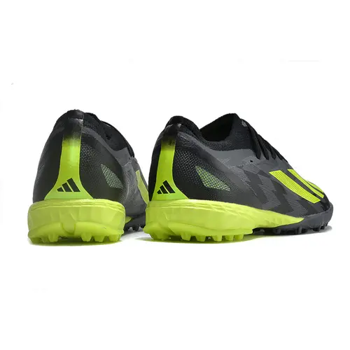 Chuteira Society Adidas X Crazyfast.1 TF Preta e Verde 