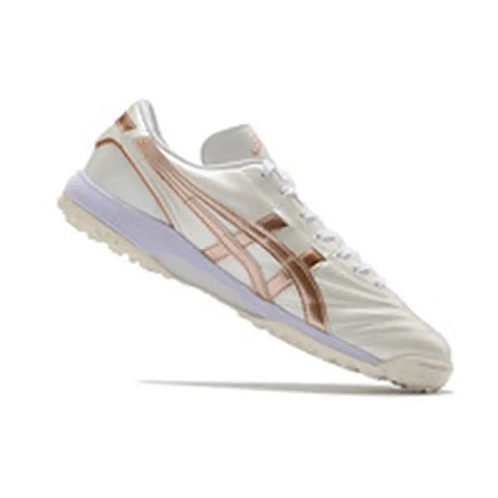 Chuteira Society Asics Japan TF Branca e Bege | Conforto e Estilo