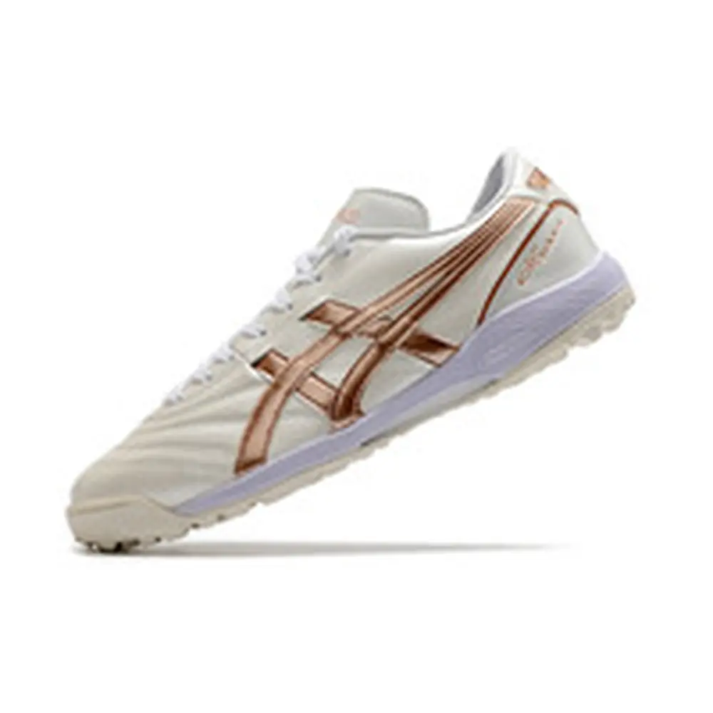 Chuteira Society Asics Japan TF Branca e Bege | Conforto e Estilo
