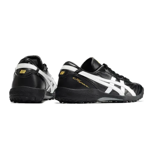 Chuteira Society Asics Japan TF Preta e Branca