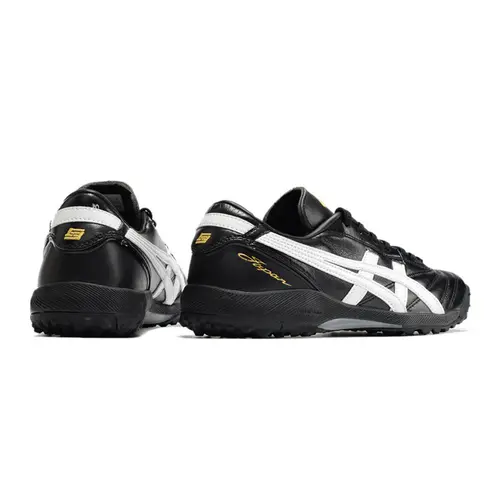 Chuteira Society Asics Japan TF Preta e Branca