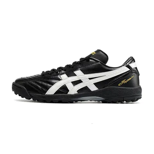 Chuteira Society Asics Japan TF Preta e Branca