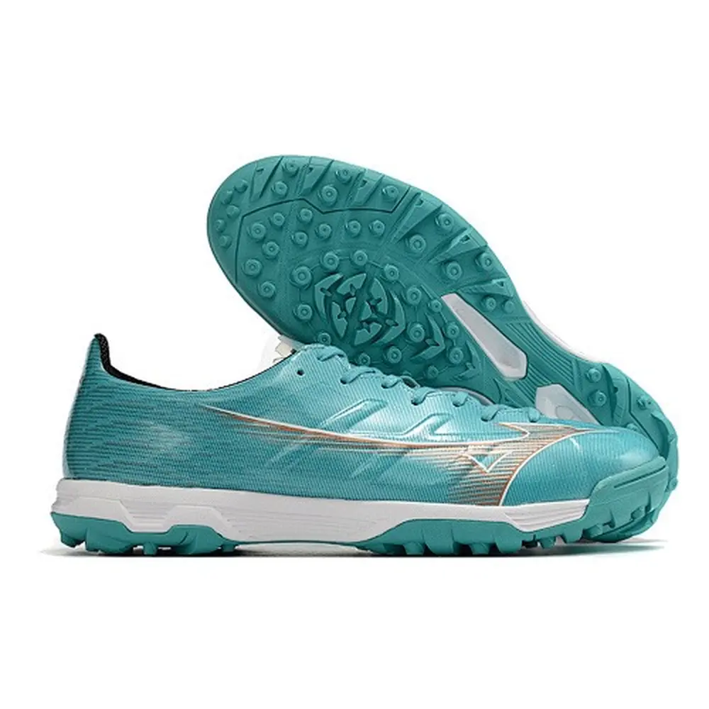 Chuteira Society Mizuno Alpha TF Azul | Velocidade e Conforto - Mizuno