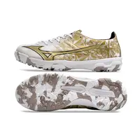 Chuteira Society Mizuno Alpha TF | Branca Dourada Sérgio Ramos - imagem 4