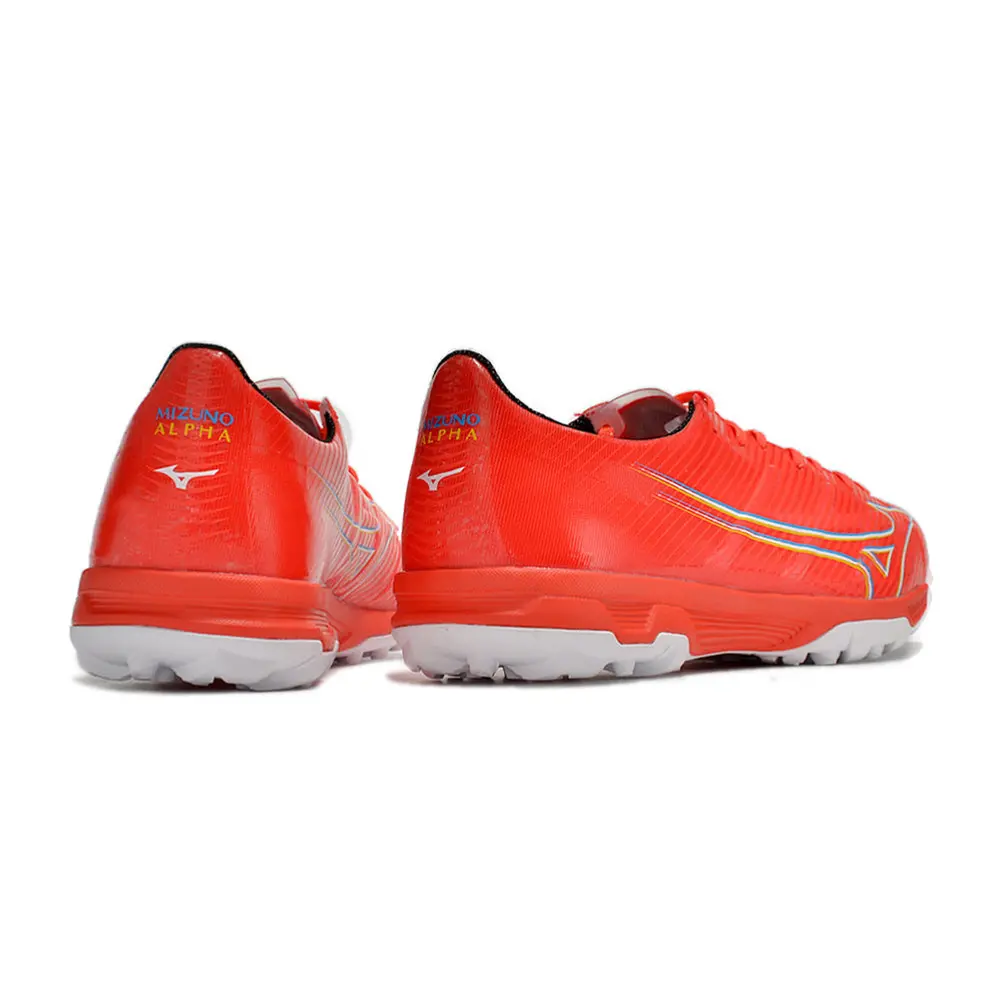 Chuteira Society Mizuno Alpha TF Laranja | Velocidade
